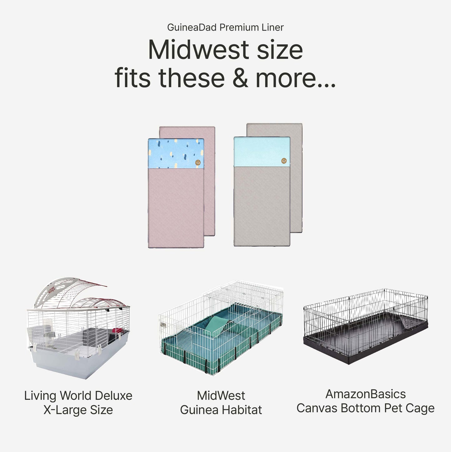 GuineaDad Premium Liner For Small Animal Cages
