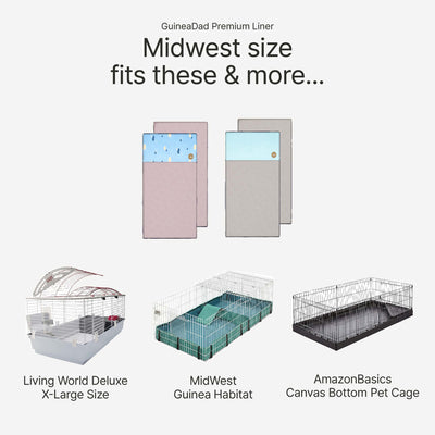 GuineaDad Premium Liner For Small Animal Cages