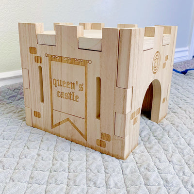 GuineaDad Wooden Castle Hidey For Guinea Pigs