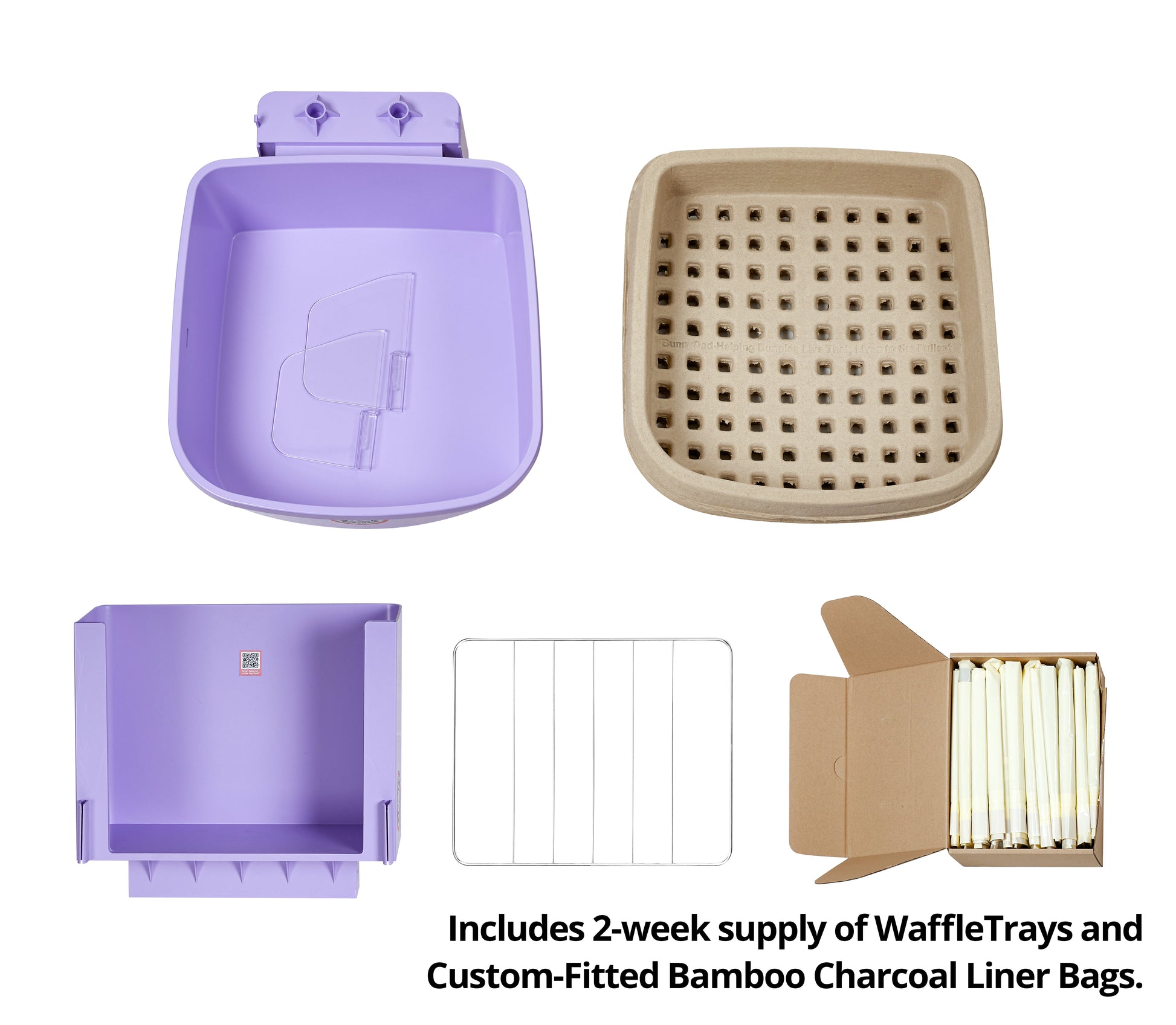 BunnyDad BunnyLet Rabbit Litter Box + Hay Feeder System