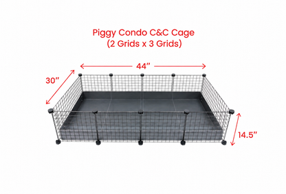 GuineaDad Piggy Condo Guinea Pig Cage (C&C)