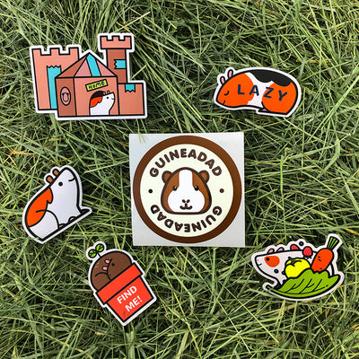 GuineaDad Sticker Set (6 Pack)