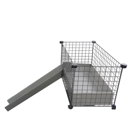 Piggy Condo C&C Balcony Add-On by GuineaDad, presented against a white background. This sturdy and stylish balcony provides an additional level for guinea pigs, enhancing their living space within the existing GuineaDad Piggy Condo C&C Cage.