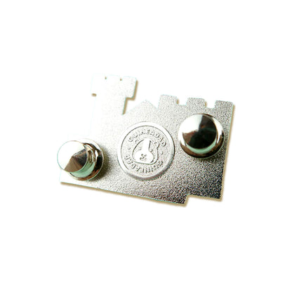GuineaDad Cardboard Castle Enamel Pin