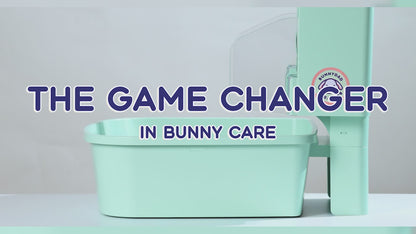 BunnyDad BunnyLet Rabbit Litter Box + Hay Feeder System